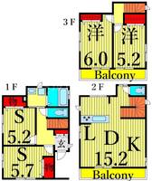 東京都足立区青井6(一戸建)の賃貸物件の間取り