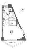 東京都新宿区戸山3(マンション)の賃貸物件の間取り