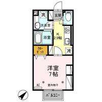 栃木県小山市城西1(アパート)の賃貸物件の間取り
