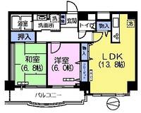 プラザサンタナカ5号館の間取り