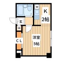 神奈川県横浜市鶴見区栄町通4(マンション)の賃貸物件の間取り