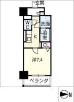 シャルマンソワレ名駅の間取り