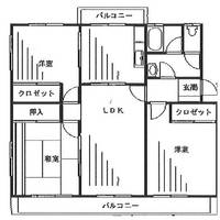 千葉県習志野市藤崎4(マンション)の賃貸物件の間取り