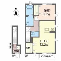 シャーメゾン白鳥Bの間取り