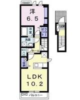 福島県福島市野田町7(アパート)の賃貸物件の間取り