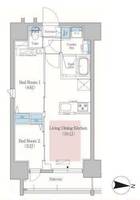 東京都墨田区錦糸2(マンション)の賃貸物件の間取り