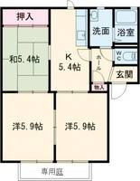 セントラル ハイツBの間取り