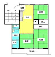 公社賃貸SMALIO 三原台Bの間取り