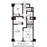 愛知県名古屋市西区中小田井2(マンション)の賃貸物件の間取り