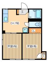 神奈川県相模原市南区御園3(アパート)の賃貸物件の間取り