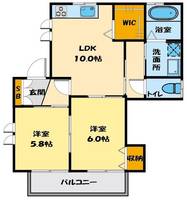 西小仙波町2丁目アパートの間取り