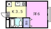 滋賀県草津市草津1(マンション)の賃貸物件の間取り