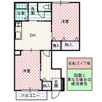 サニーウェスト Bの間取り