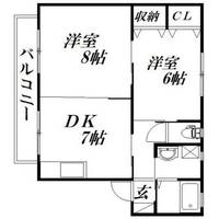 静岡県浜松市中央区西伊場町(アパート)の賃貸物件の間取り