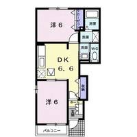 山口県宇部市大字上宇部(アパート)の賃貸物件の間取り