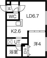 北海道札幌市豊平区美園四条3(マンション)の賃貸物件の間取り