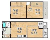 大阪府大阪市鶴見区今津北4(一戸建)の賃貸物件の間取り