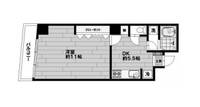 神奈川県川崎市川崎区南町(マンション)の賃貸物件の間取り