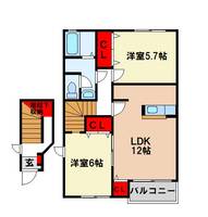 古川第7コーポの間取り