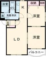ヒーローマンション伊藤IIIBの間取り