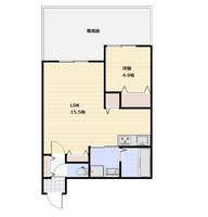 岡山県倉敷市羽島(アパート)の賃貸物件の間取り