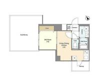 東京都港区赤坂2(マンション)の賃貸物件の間取り