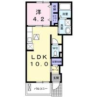 徳島県徳島市津田町4(アパート)の賃貸物件の間取り
