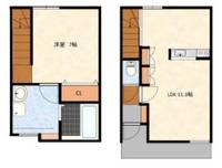 富山県富山市本郷町(一戸建)の賃貸物件の間取り