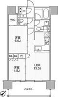 東京都渋谷区本町3(マンション)の賃貸物件の間取り