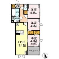 東京都八王子市田町(アパート)の賃貸物件の間取り