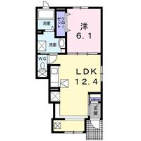 ヴィラ ハナブサ3番館の間取り