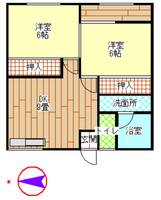 コーポ岡崎の間取り