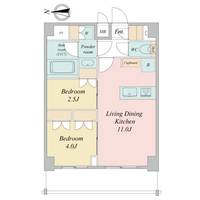 埼玉県川口市本町1(マンション)の賃貸物件の間取り