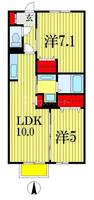 千葉県船橋市藤原1(アパート)の賃貸物件の間取り