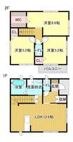 静岡県浜松市中央区瓜内町(一戸建)の賃貸物件の間取り