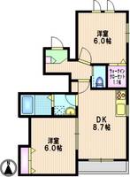 東京都世田谷区上用賀6(マンション)の賃貸物件の間取り