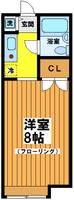東京都杉並区下高井戸2(アパート)の賃貸物件の間取り