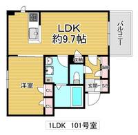 大阪府大阪市鶴見区放出東2(アパート)の賃貸物件の間取り