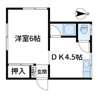 栗谷コーポの間取り