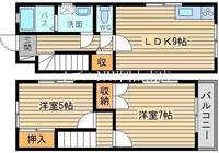 メルヴェーユ浜野 C棟の間取り