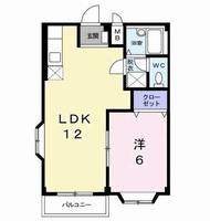 パステルハイツ21 Bの間取り