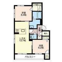 エクラージュ Dの間取り