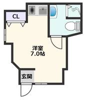 大阪府摂津市正雀4(アパート)の賃貸物件の間取り