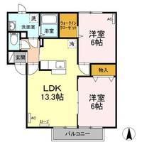 セジュール緑の間取り