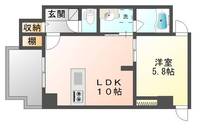 広島県広島市中区平野町(マンション)の賃貸物件の間取り