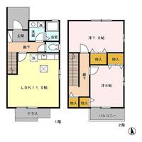 東京都日野市大字日野(一戸建)の賃貸物件の間取り