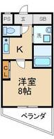 ボヌール津田駅前B棟の間取り