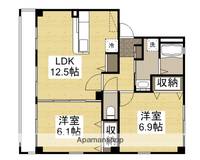 岡山県岡山市北区中仙道2(マンション)の賃貸物件の間取り