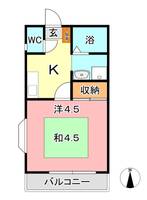 デュエル倉敷 IIの間取り