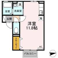 高知県高知市東秦泉寺(アパート)の賃貸物件の間取り